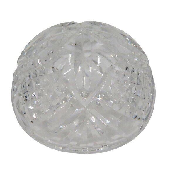 Waterford Crystal Glass Ireland Diamond Cut Paperweight Executive Office Desk - Picture 1 of 13